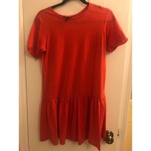 Red TopShop dress